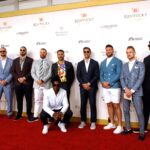 Aaron Rodgers meets his new and old teammates at the Kentucky Derby, shares pictures on his Instagram
