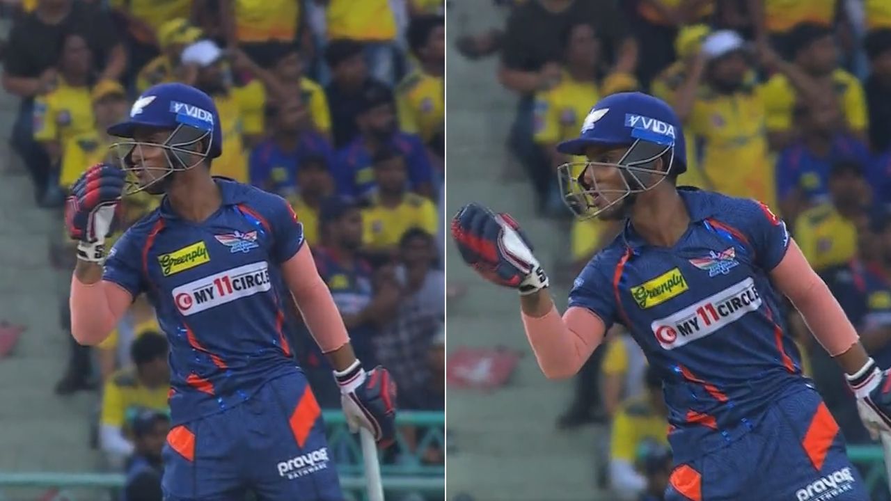 WATCH: Ayush Badoni Emulates Virat Kohli in Blowing Kiss to Lucknow Fans After Half-Century vs CSK