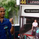 Maria Sharapova Visits Lewis Hamilton's Garage Like a True Fan and Shares Several Photos of Her Experience