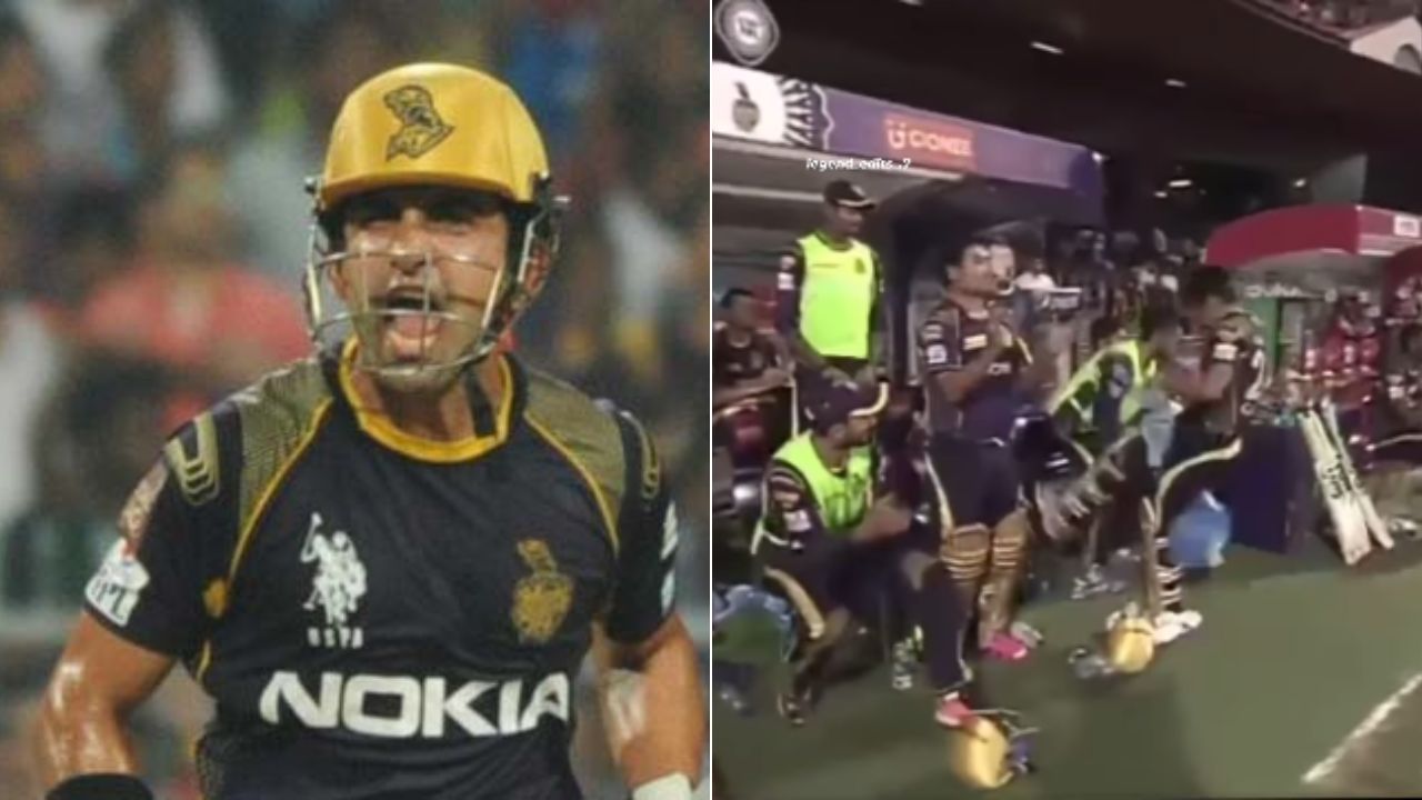 When Gautam Gambhir Kicked Chair in Frustration Post KKR Win vs RCB in IPL 2016