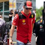 Lewis Hamilton, Charles Leclerc and Daniel Ricciardo Helmets on Show at Moto GP World Champion’s House