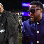 Jalen Hurts and Kevin Hart