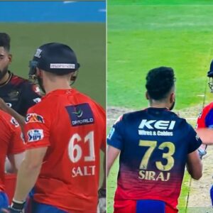 Mohammed Siraj and Phil Salt Fight Video: RCB Pacer and DC Batter Engage in Verbal Battle at Arun Jaitley Stadium