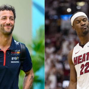 F1 Star Daniel Ricciardo Watches Jimmy Butler and the Miami Heat Breeze Past the New York Knicks