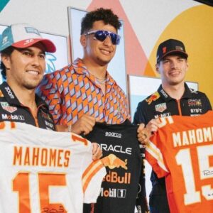 Max Verstappen and Sergio Perez Ties Up With NFL Hotshot Patrick Mahomes Ahead of Miami GP