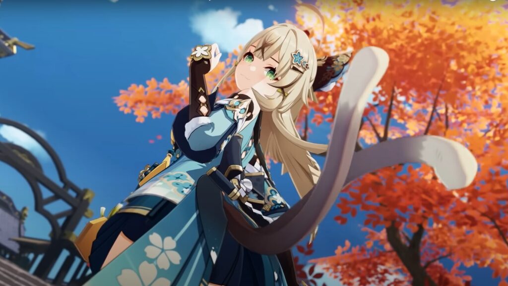 cover art featuring Kirara in Genshin Impact