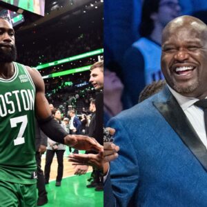 "Shaquille O'Neal Just Smacked Jaylen Brown's Butt": Lakers Legend Hilariously Seen Getting 'Too Comfortable' As Celtics Force Game 7