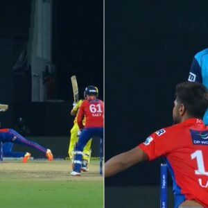 WATCH: Chris Gaffaney Shell-Shocked as Lalit Yadav Grabs One-Handed Stunner to Dismiss Ajinkya Rahane at the MA Chidambaram Stadium
