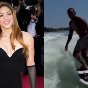 Watch: Lewis Hamilton Hits His Surfboard 10 Days After His Rumored Love Interest Shakira Takes on the Waves
