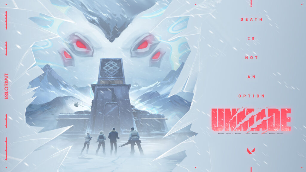 An image of Valorant Episode 7 Act I cover with written text UNCAGED
