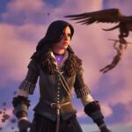 An image featuring Yennefer of Vengerberg and Ciri in Fortnite