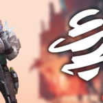 An image of Deadlock, Valorant's latest agent on left and her ultimate ability icon on right