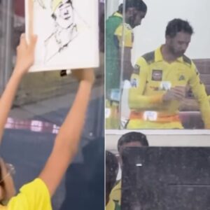 Upon Receiving The MS Dhoni Autograph On Her Canvas Painting, School Girl Gets Emotional During IPL 2023 Final