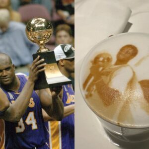 Shaquille O’Neal Shares Insane ‘Kobe Bryant-Shaq Latte Art’ With His 30,800,000 Followers: “Best Cup of Coffee to Ever Do It!”