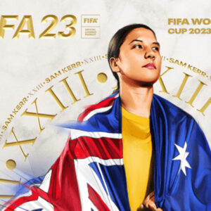 FIFA 23 Women's World Cup cover art featuring Sam Kerr