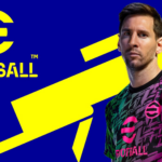 An image of Messi wearing eFootball jersey