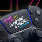 An image playing LeBron James Limited Edition PS5 controller with written texts from the player