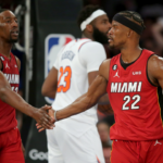 Inspired By Shaquille O'Neal's 'Obscene 2002 Precedent,' Jimmy Butler Slyly 'Moons' Bam Adebayo During Press Conference