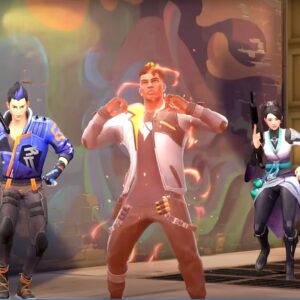 An image featuring Sage, Yoru, and Phoenix coming back from ultimate