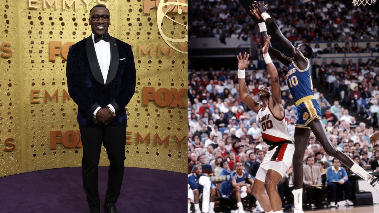 Shannon Sharpe and Manute Bol