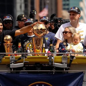 Nikola Jokic’s Wife Gets Hit in the Face By Beer Can During Parade, Moments Before Nuggets Star's NFSW Speech- "But I F**king Want to Stay"