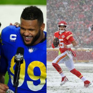 Jalen Ramsey, Aaron Donald, Patrick Mahomes, Von Miller Credit: USA Today Sports