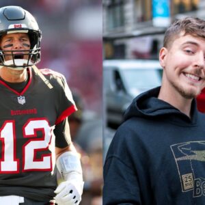 Tom Brady, Mr. Beast Credit: USA Today Sports and Newsweek