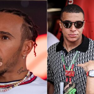 Fans Gush Over Kylian Mbappe as He Visits The Mercedes Garage Despite Being a Guest For Ferrari at the Spanish GP