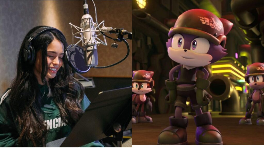 An image showcasign the recent Valkyrae reveal regarding Netflix's Sonic Prime