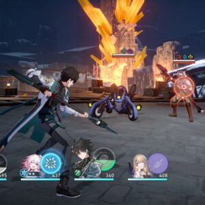 A battle scenario in Honkai Star Rail