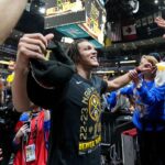 Watch: After Helping Nikola Jokic Win NBA Title, Aaron Gordon 'Hangs from Car Window' to Party With Nuggets Fans