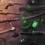An image showing every single weapon and variant included in Neo Frontier Bundle in Valorant