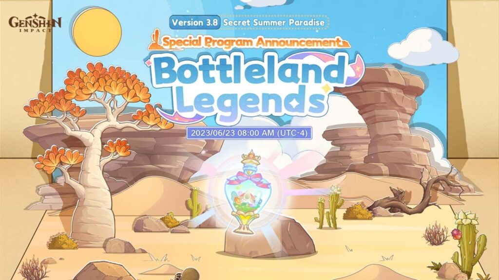 Genshin Impact 3.8 livestream poster