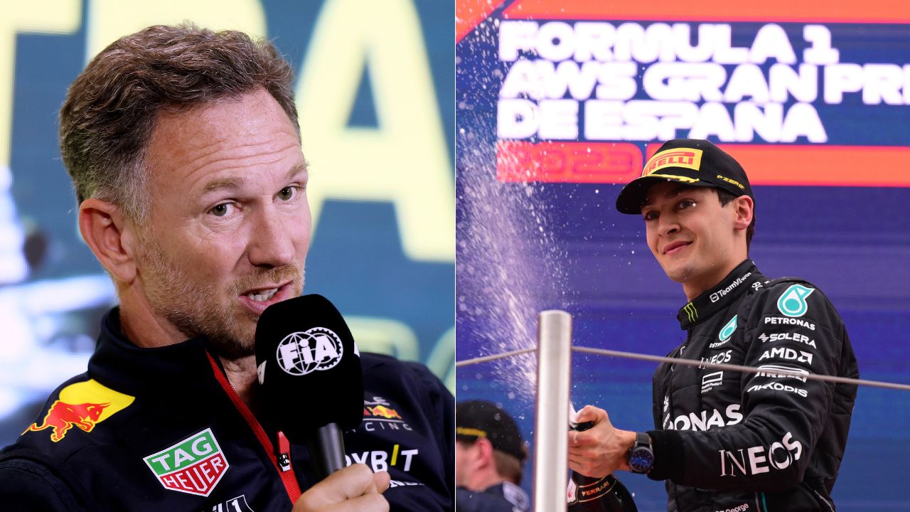 Christian Horner Complains About George Russell Picking Podium Without Getting Penalized for His Forbidden Act