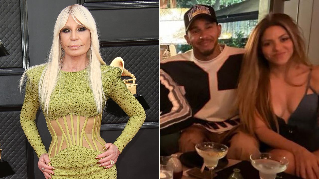 $400,000,000 Fashion Mogul Donatella Versace Knows Something About Lewis Hamilton and Shakira as Things Get Interesting