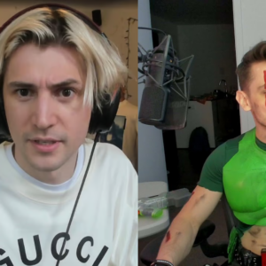 An image displaying xQc on left and Mathil on right