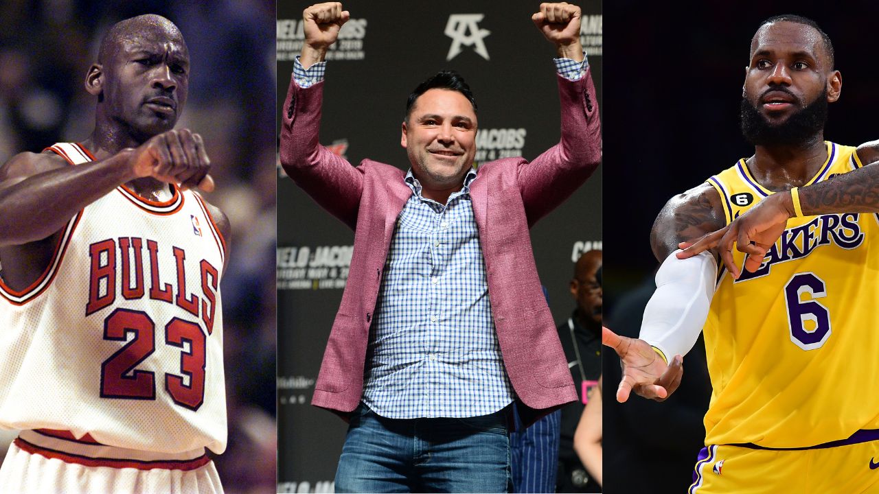 ‘Golden Boy’ Oscar De La Hoya picks his GOAT between Michael Jordan and LeBron James in a heartbeat: “Come on”
