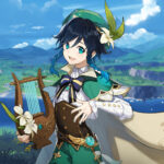 An image showing Venti, an male character from Genshin Impact