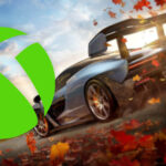 An image showing a car drifting with Xbox Live Gold logo which is transitioning to Game Pass Core on left