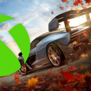 An image showing a car drifting with Xbox Live Gold logo which is transitioning to Game Pass Core on left
