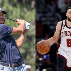 After Stephen Curry's 'Crowd Favorite' Moment, Zach LaVine and Kyle Lowry Take Turns Recreating Long-Range Shot on Golf Course