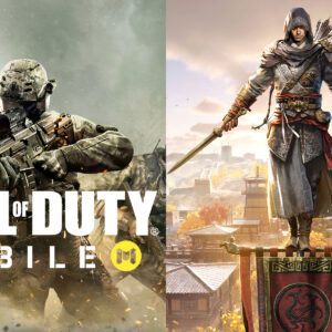 An image showing Call of Duty Mobile cover on left and Assassin's Creed Codename Jade on right