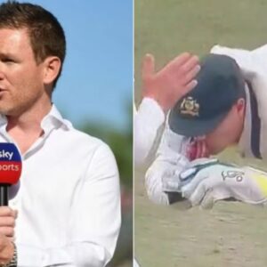 "Definitely A Smooch": Eoin Morgan Urges Alex Carey To Behave As He Kisses Ball At Headingley