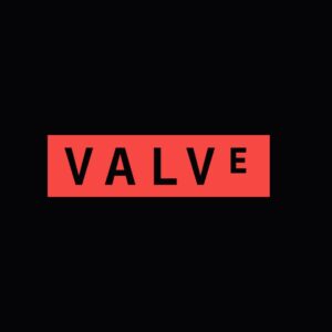 Valve logo on a dark background