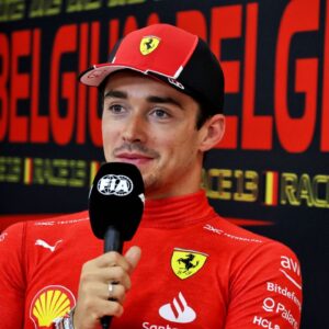 Charles Leclerc Dares a Fan to Streak Naked Around Spa Francorchamps at Belgian GP
