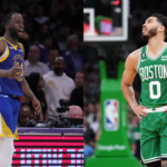 Draymond Green (Left) and Jayson Tatum of the Boston Celtics (Right)
