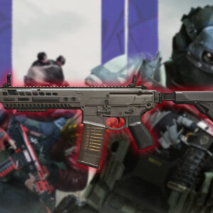 An image showing the M13B from Call of Duty Warzone 2.0 with Season 4 Reloaded character background