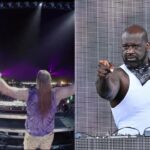 “Finally Met My Match”: Shaquille O’Neal ‘Furiously’ Shoulder Bumps 7ft WWE Star on Stage, Minutes After $1000 Offer to ‘Take Him Down’