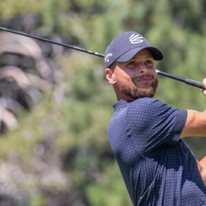 Steph Curry playing golf