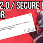 this version of Valorant requires secure boot issue